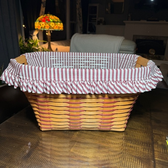 Longaberger 1994 Sweetheart Forever Yours Basket Combo liner protector RARE